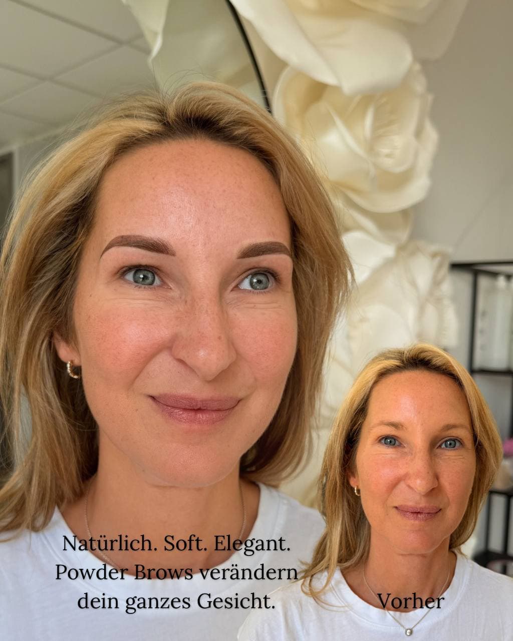 Augenbrauen nach der Permanent Make-up Behandlung im Laser House Augsburg
