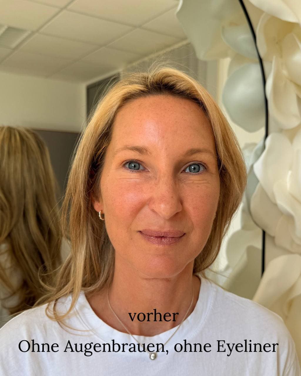 Augenbrauen vor der Permanent Make-up Behandlung